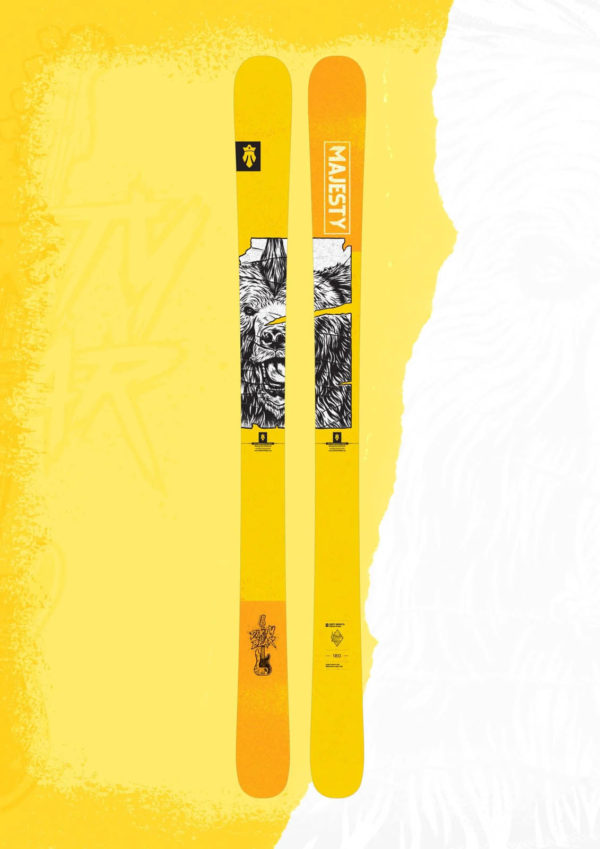 Majesty Dirty Bear XL, 2024 105 mm midtbredde twintip, anbefalt i Blister magazine - Bilde 7