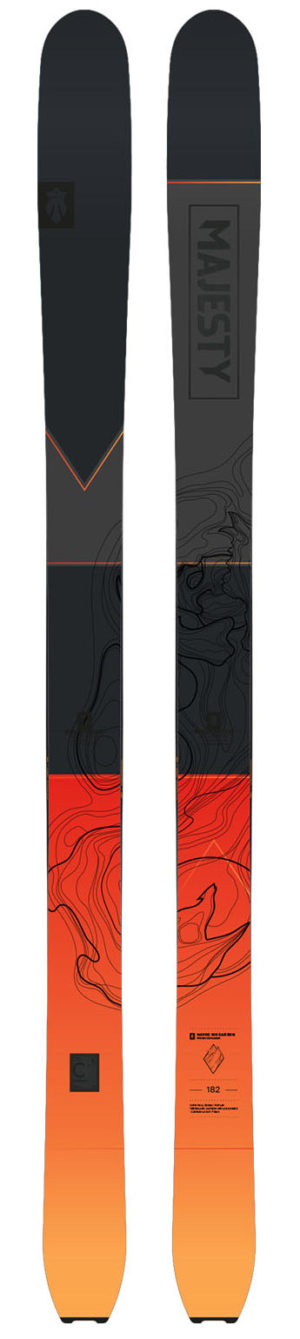 Majesty Havoc 100 Carbon, 100 mm freeride ski, perfekt også med tech binding
